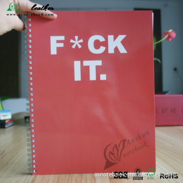 Alibaba Wholesale Paper Cover Material Spiral Notebook